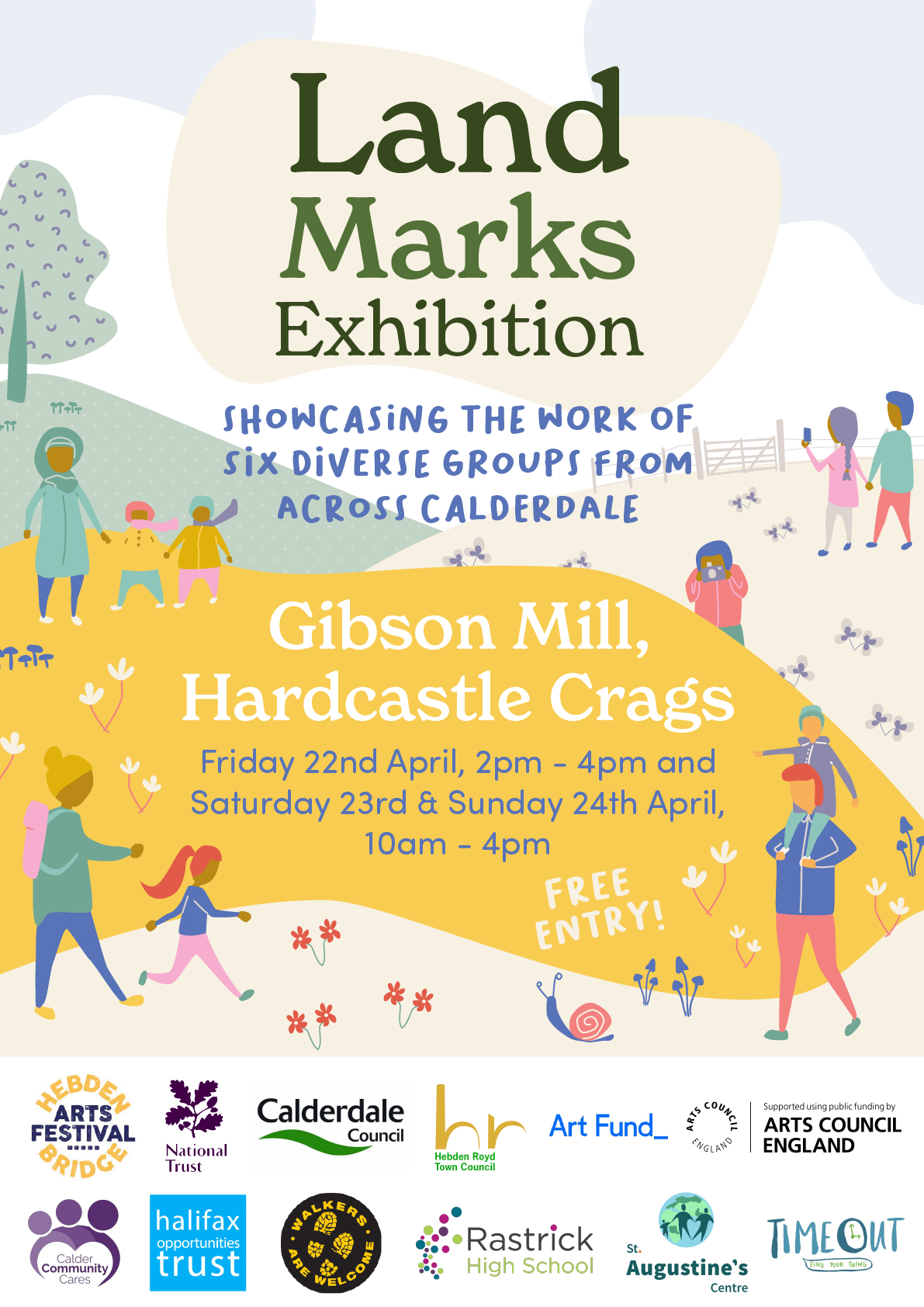 Hebden Bridge Arts Festival – Land Marks exhibition at Gibson Mill 22nd – 24th April